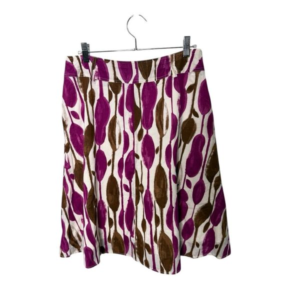 Worthington size 8 watercolor a line midi skirt lined vibrant - Picture 1 of 7